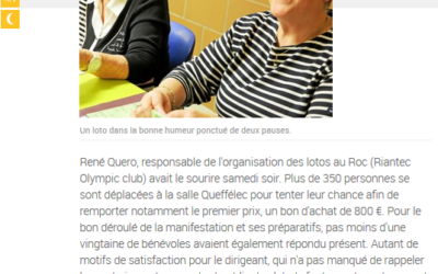 TELEGRAMME – 350 Particpants Loto 2018