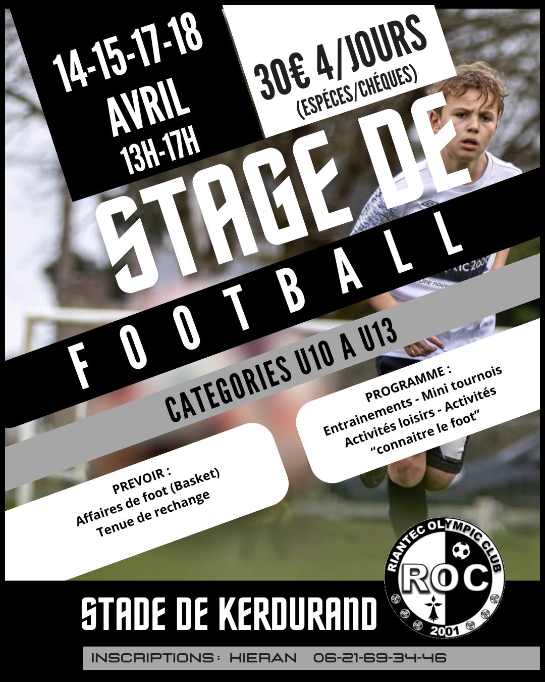 Ecole de Foot – stage de Paques